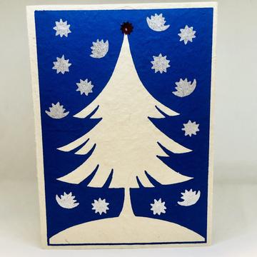 F1-220 Weihnachtsbaum Weiss Rot