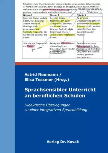 Astrid Neumann / Elisa Tessmer (Hrsg.): Sprachsensibler Unterricht an beruflichen Schulen