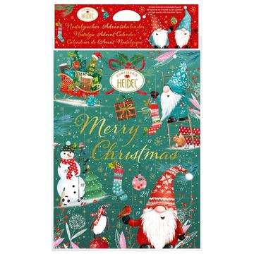 nostalgischer Schoko Adventskalender Wichtel