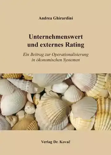 Andrea Ghirardini: Unternehmenswert und externes Rating