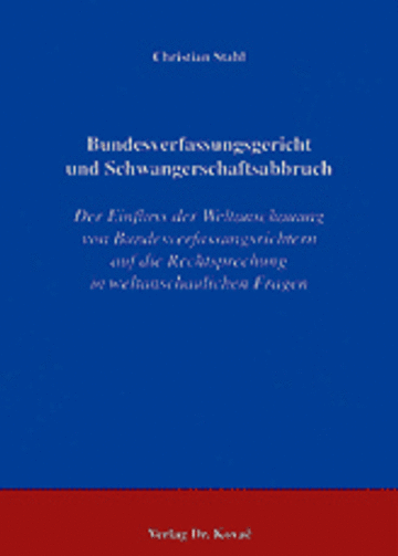 Stahl: Bundesverfassungsgericht und Schwangerschaftsabbruch