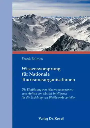 Frank Balmes: Wissensvorsprung für Nationale Tourismusorganisationen