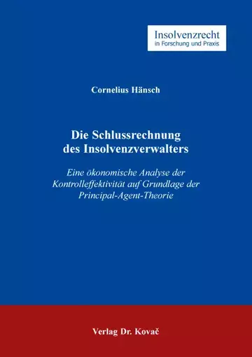 Cornelius Hänsch: Die Schlussrechnung des Insolvenzverwalters