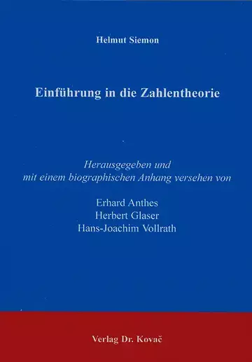 Siemon: Einführung in die Zahlentheorie