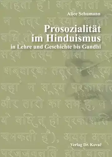 Alice Schumann: Prosozialität im Hinduismus