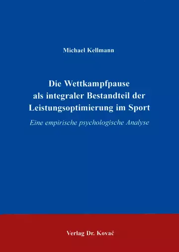 Kellmann: Die Wettkampfpause als integraler Bestandteil der Leistungsoptimierung im Sport