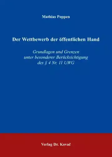 Mathias Poppen: Der Wettbewerb der öffentlichen Hand