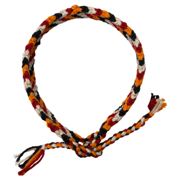 Glücksarmband – Freundschaftsband – rot/weiß