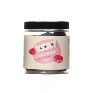 WOW Himbeer-Macaron-Schokoladentrüffel  130g Glas