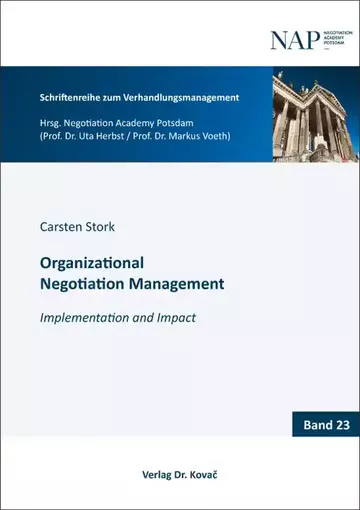 Carsten Stork: Organizational Negotiation Management
