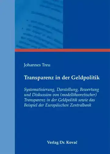 Johannes Treu: Transparenz in der Geldpolitik