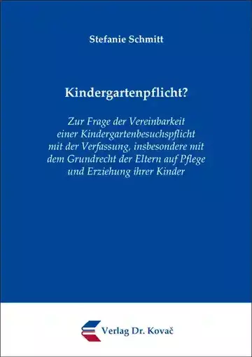 Stefanie Schmitt: Kindergartenpflicht?