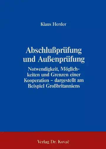 Herder: Abschlußprüfung und Außenprüfung