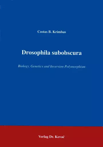 Krimbas: Drosophila suboscura