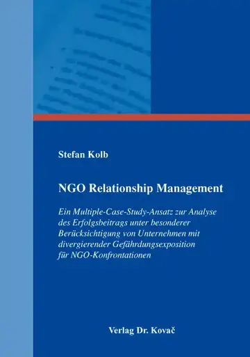 Stefan Kolb: NGO Relationship Management