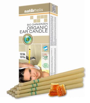 Bio Ohrkerzen Naturhelix Natur 10er
