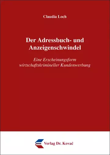 Claudia Loch: Der Adressbuch- und Anzeigenschwindel