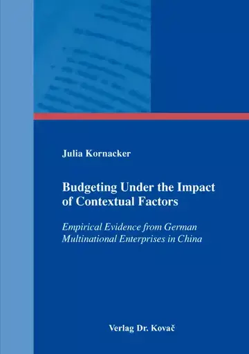 Julia Kornacker: Budgeting Under the Impact of Contextual Factors