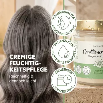 puremetics Feuchtigkeits Conditioner-Cream ‘Aloe Vera‘