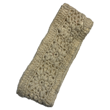 Stirnband Blumen weiß