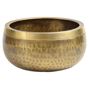Klangschale – Pumori – Reibeklangschale gehämmert – Innenkegel – 11x7cm – 611 g