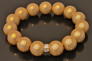 GLAMOUR Armband weiß 14 mm