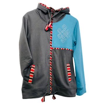 Himalayaks – Hoodie – unendlicher Knoten – Sweatjacke Kapuzenpulli Zip