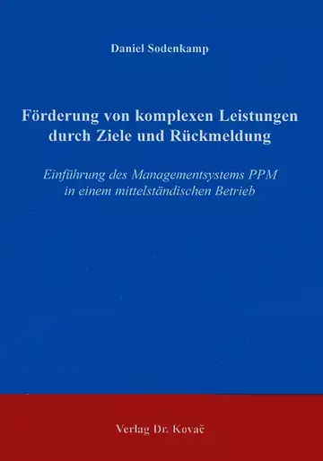 Sodenkamp: Förderung von komplexen Leistungen durch Ziele und Rückmeldung