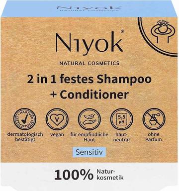 Niyok 2in1 festes Shampoo+Conditioner Sensitiv 80g