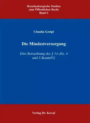 Claudia Greipl: Die Mindestversorgung