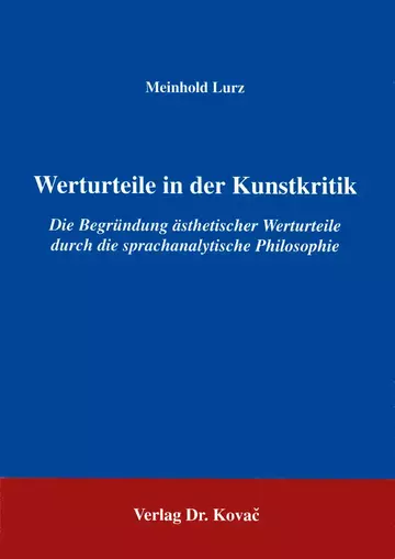 Lurz: Werturteile in der Kunstkritik