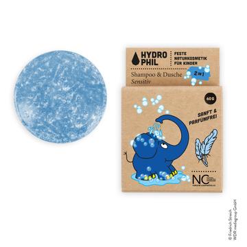  Festes 2in1 Shampoo & Dusche Sensitiv für Kids mit dem Elefanten