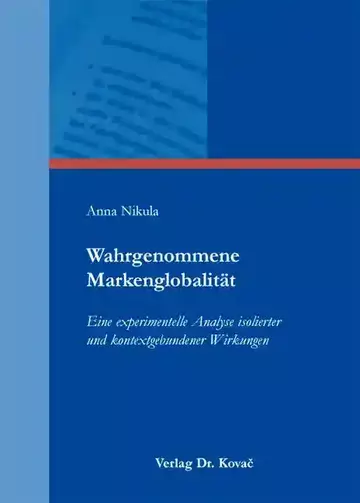Anna Nikula: Wahrgenommene Markenglobalität