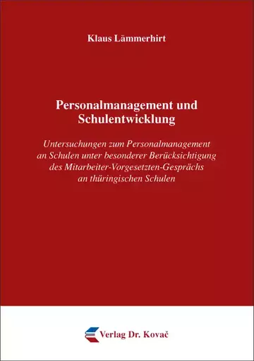 Klaus Lämmerhirt: Personalmanagement und Schulentwicklung