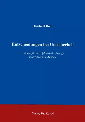 Holz: Entscheidungen bei Unsicherheit