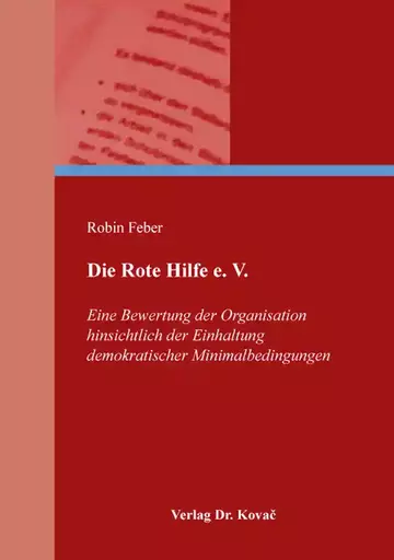 Robin Feber: Die Rote Hilfe e. V.
