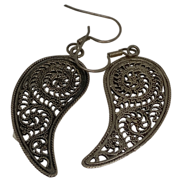 Silberohrring Yin & Yang