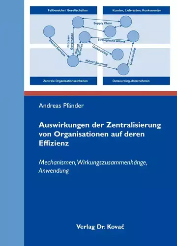 Andreas Pfänder: Auswirkungen der Zentralisierung von Organisationen auf deren Effizienz