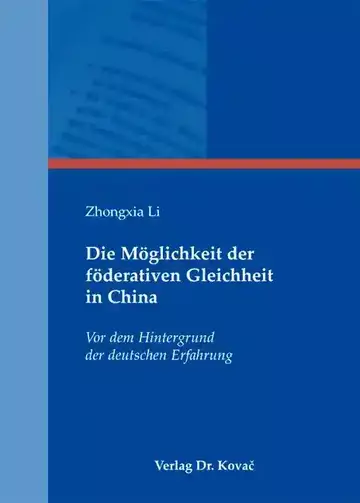 Zhongxia Li: Die Möglichkeit der föderativen Gleichheit in China