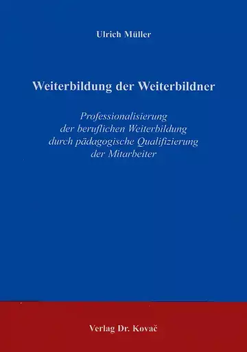 Müller: Weiterbildung der Weiterbildner