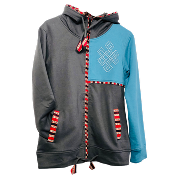 Himalayaks – Hoodie – unendlicher Knoten – Sweatjacke Kapuzenpulli Zip