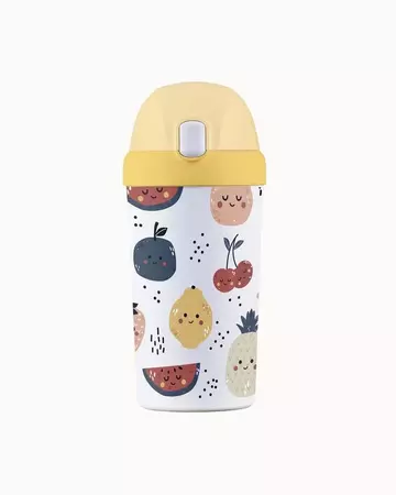 chicmic bioloco plant kids cup - cute fruits 400ml