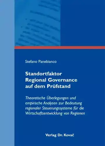 Stefano Panebianco: Standortfaktor Regional Governance auf dem Prüfstand
