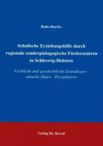 Hartke: Schulische Erziehungshilfe durch regionale sonderpädagogische Förderzentren in Schleswig-Holstein