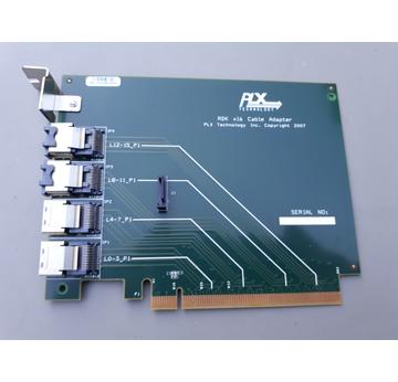 PLX Technology, RDK x16 Cable Adapter | Zubehör für PEX 8648 RDK | Artikelnummer: E-00024