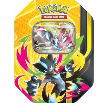 Pokémon Tin 132 Mega-Zeraora | voraussichtlich lieferbar ab 28.08.26 | Artikelnummer: 0196214141865