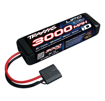 LiPo Power Cell 3000mAh 7,4V 2s 20C TRAXXAS mit iD-Stecker (L155xH25xB45mm) |  | Artikelnummer: trx2827x