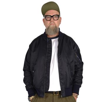 MA2 Bomber Jacket |  Twill Aviator | Size Large | Navy | Artikelnummer: 8527-2451-0780