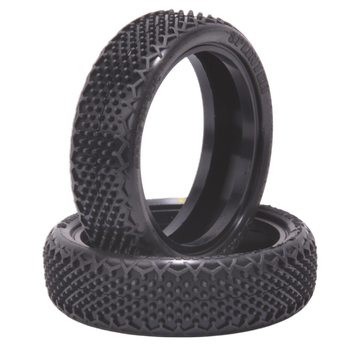 Schumacher Splinter - 1/10 2WD Tyres - Front - Yellow | z.b. für RC10B7 | Artikelnummer: U6906