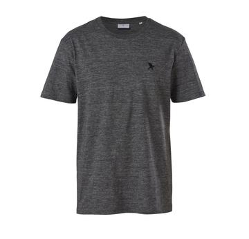 T-Shirt Black Falcon | Farbe: stahlgrau meliert / 100% ringesponner Baumwolle (180 gr) | Artikelnummer: TS-4003-19-F-1000-S